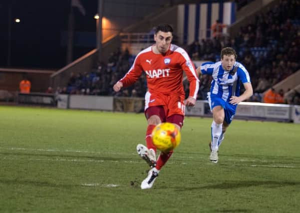 Colchester United vs Chesterfield - Lee Novak converts from the spot - Pic By James Williamson