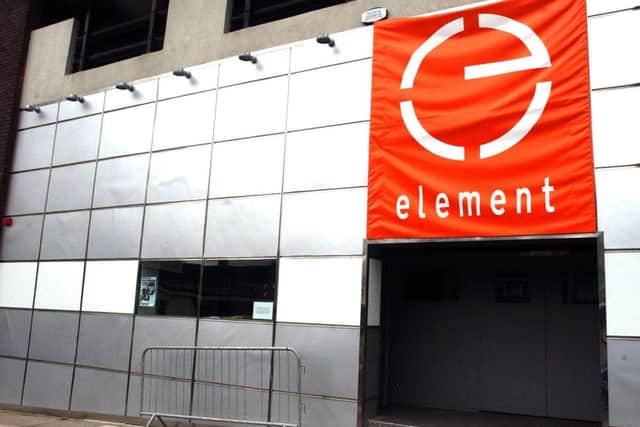 GAZelement

elementaw
,  Element Nightclub on Charter Row in Sheffield.
Scene of a stabbing incident.
Sun 11th July 2004