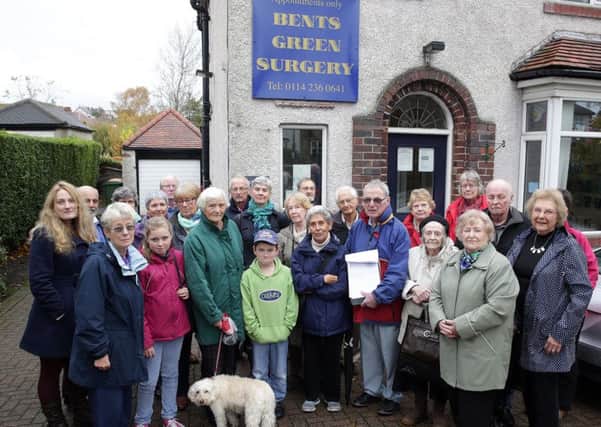 Residents signed a petition to try to save Bents Green Surgery