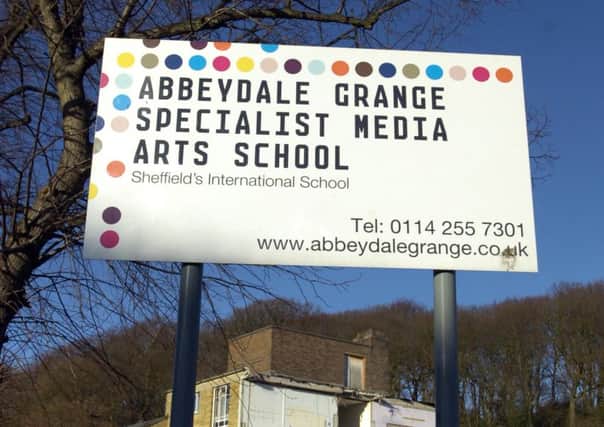 The demolition of Abbeydale Grange School on Hastings Road, Sheffield