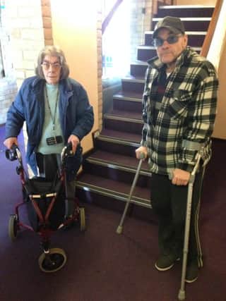 Carol Frankland, 72, and Ray Hall, 60, are among the residents of Sunnybank in Broomhall, Sheffield, who have been forced to use the stairs because their lift is regularly broken.