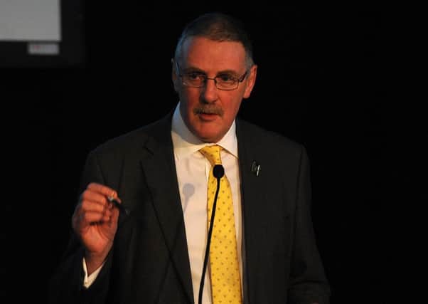 Richard Wright, of Sheffield Chamber of Commerce at the HS2 Summit. Picture: Andrew Roe