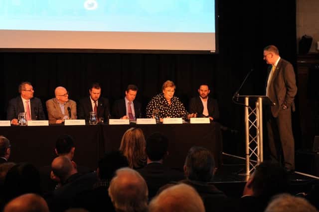 Speakers at the HS2 Summit. Picture: Andrew Roe