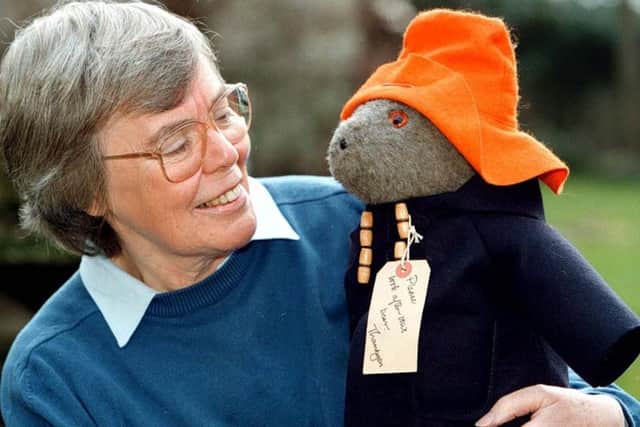 Shirley Clarkson with Paddington Bear.
