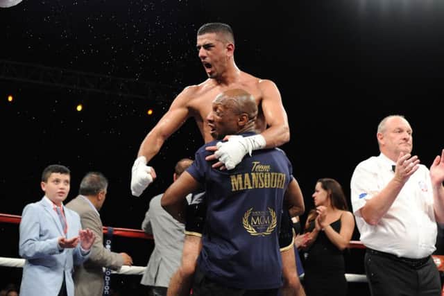 Navid Mansouri after his win over Sheedy