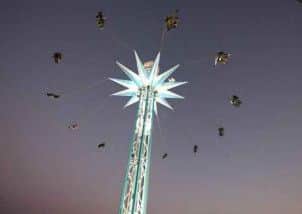 The Star Flyer ride in operation