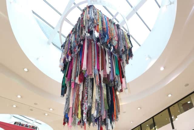 Mile of scarves Doncaster Cancer Detection Trust appeal. .
