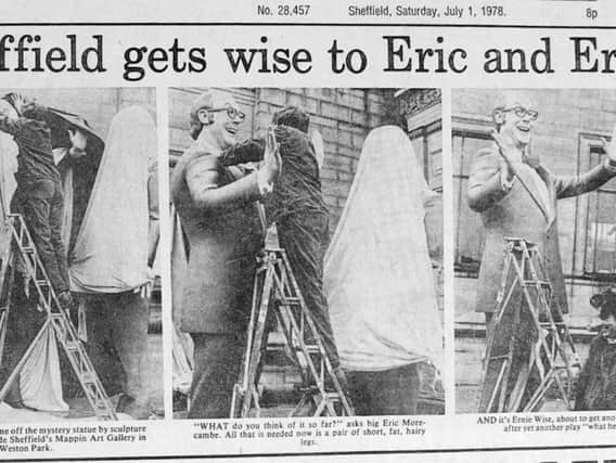 How The Star reported the unveiling of the statue in Sheffield