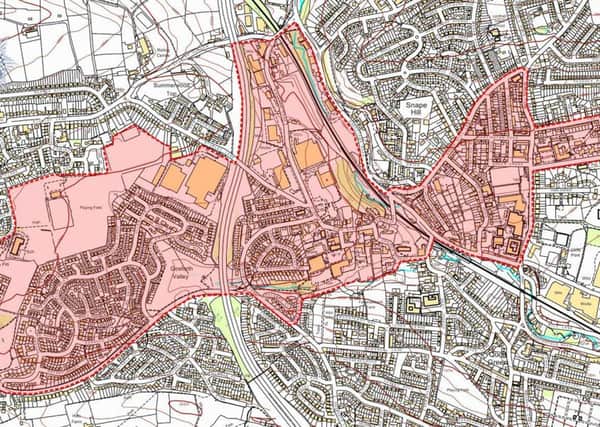 Areas highlighted where police have been granted tougher powers to tackle anti-social behaviour in Dronfield