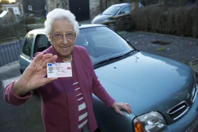 Ninety Seven year old driver, Marjorie Neal from Stannington who's had her licence renewed until her 100th birthday

Pix : Dean Atkins / deanatkinsphotography.co.uk