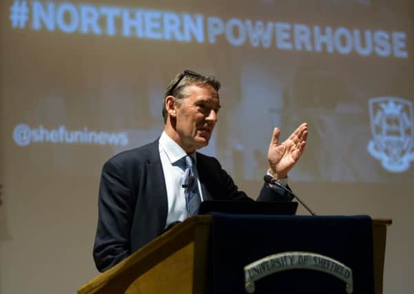 Lord Jim O'Neill, Commercial Secretary to the Treasury, gives a speech on the Northern Powerhouse at Sheffield University