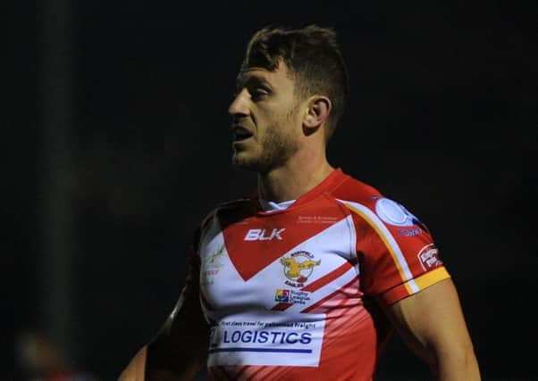 Sheffield Eagles' new signing Rhys Jacks against Swinton Lions. Picture: Andrew Roe