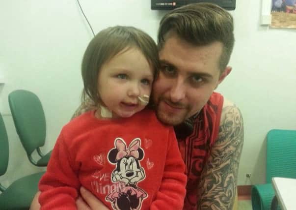 Boxer James Squires with his daughter, Chloe