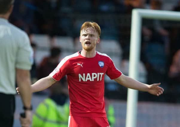 Liam O'Neil is ready to return from Chesterfield following his concussion