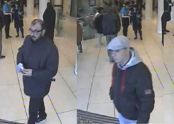 Do you recognise these men? Officers are keen to speak to the men pictured, as they believe they could hold information in relation to a serious of bank card thefts in Sheffield city centre.