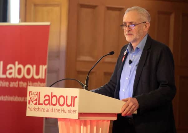 Labour Leader Jeremy Corbyn speaks at a Labour Party meeting in Sheffield. Photo by Glenn Ashley/glennashley.org