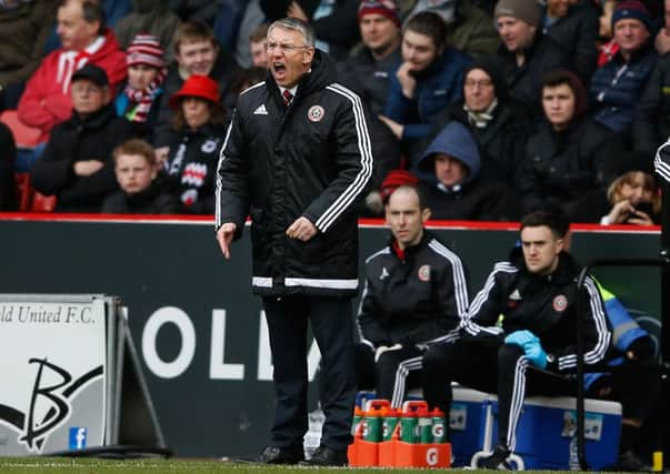 Nigel Adkins barks his orders from the touchline 
Â©2016 Sport Image all rights reserved