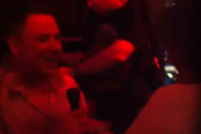 Paul got down on one knee in front of a packed bar in Puerto Rico to ask Wendy to marry him