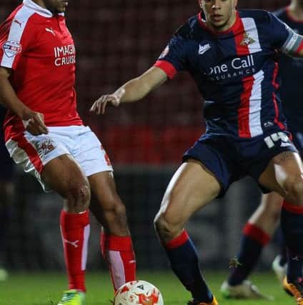 Picture by Gareth Williams/AHPIX.com. Football, Sky Bet League One; Swindon Town v Doncaster Rovers; 01/03/2016 KO 7.45;  County Ground;Copyright picture;Howard Roe/AHPIX.comRovers' Richard Chaplow sees red for a second yellow card
