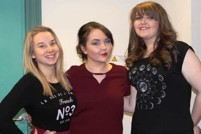 Aimee Pearson, Brooke Loftus and Lauren Dennison - Mex students in London