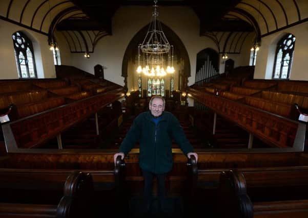 Ted Ring, Heritage Officer of Rotherhams most well-known churches, inside grade-II listed Talbot Lane Methodist Church,which may have to close after more than 250 years of worship on the site