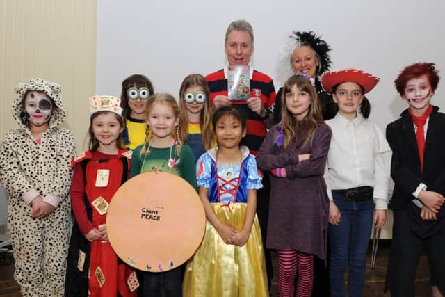 Author Peter Murray at St Bede's Catholic Primary School for World Book Day and the launch of his latest book Kruschmeister. Picture: Andrew Roe