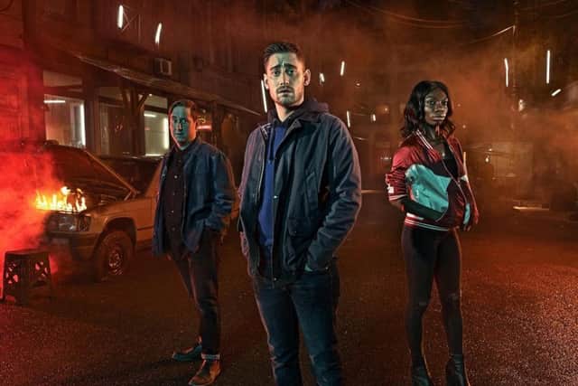 The Aliens: Michaela Coel, Michael Socha and Jim Howick
