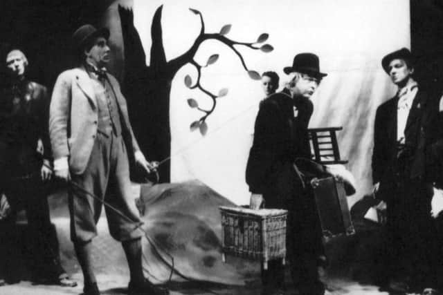 The ground-breaking Sheffield amateur version of Waiting for Godot with John Furniss, second right, as the slave Lucky