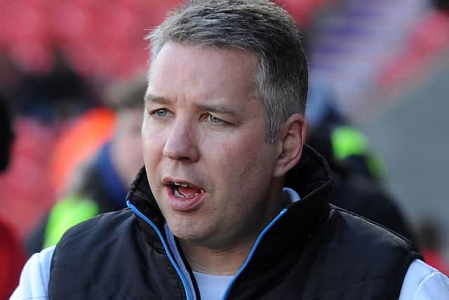 Darren Ferguson at the Shrewsbury defeat: Photo: Andrew Roe