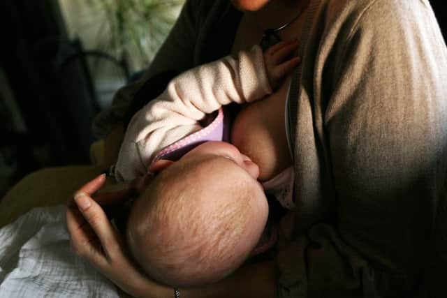 Breastfeeding really is a full time job in itself. PICTURE: Katie Collins/PA Wire