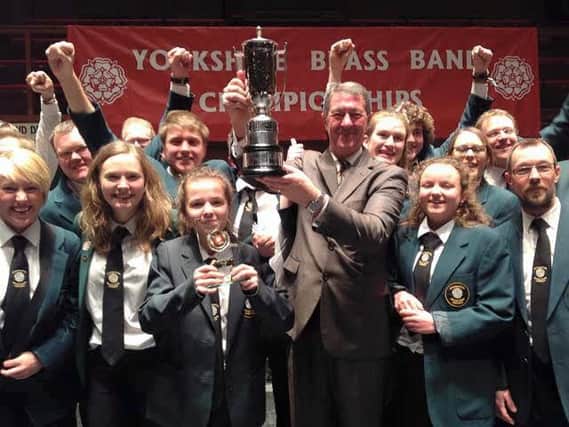 Stannington Brass Band returned home triumphant at the weekend after lifting the first place trophy at the Yorkshire Brass Band Championships.