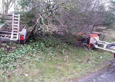 Trailer next to the M18 in Doncaster