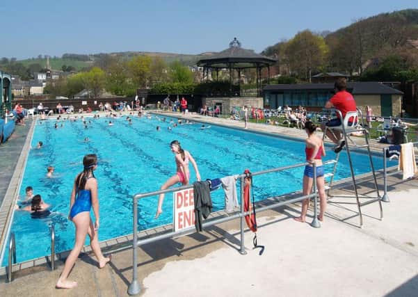 pic of the pool at hathersage
I work at the pool part time as a lifeguard,  the photograph was taken sunday afternoon
 Don't want any payment ,  ( any publicity is great for the pool)  but I'd appreciate a byline
PICTURE BY PETER JONES