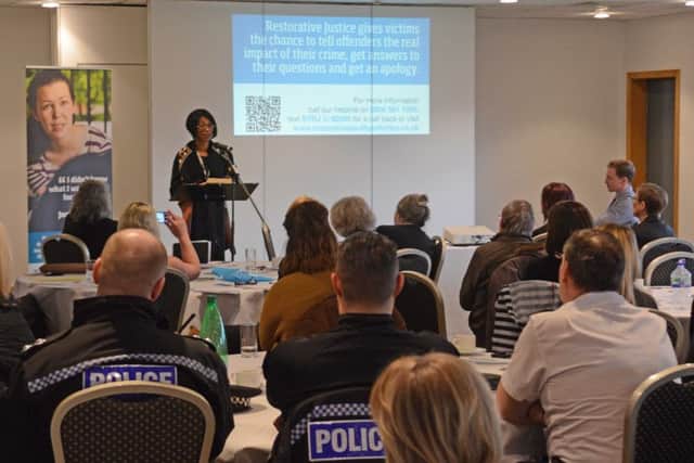 At a restorative justice showcase this week, organised by South Yorkshire Police and Crime Commissioner Dr Alan Billings, victims gave first-hand accounts of meeting their offender.