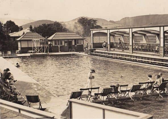 Hathersage pool soon after its opening in 1936