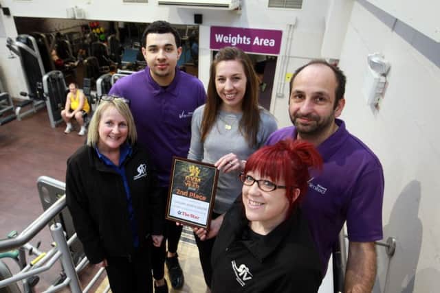 The Star Gym of the Year 2016. 2nd place went to Concord Sports Centre. Pictured are Ann Price, Josh Wheway, Laura Jeffery, Zoe Whittaker, and Richard Archer.