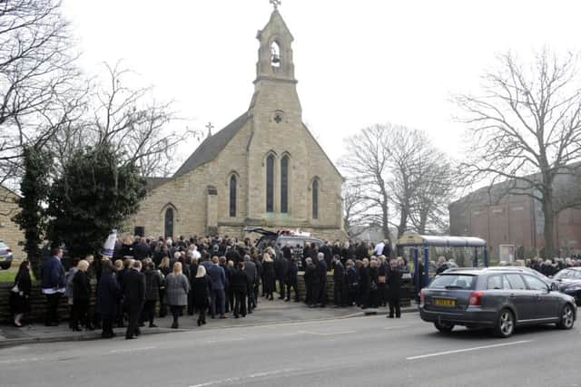 The funeral of Mandy Deere takes place at St Peterâ¬"s Church Askern. Picture: Sarah Washbourn