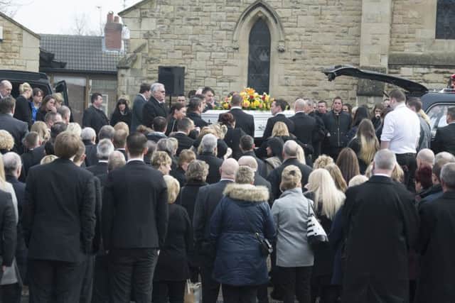 The funeral of Mandy Deere takes place at St Peterâ¬"s Church Askern. Picture: Sarah Washbourn
