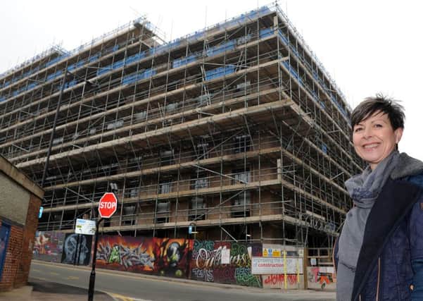 Andrea Marsden, head of residential at West One Student Accommodation part of City Estates, outside the new site of the Gatecrasher Apartments. Picture: Andrew Roe