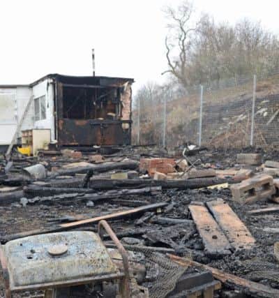 Over 180 Pigeons perished in an Arson attack on two allotment plots on Hunningley Lane, Barnsley. Picture: Marie Caley NSST Allotments MC 2
