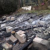 Over 180 Pigeons perished in an Arson attack on two allotment plots on Hunningley Lane, Barnsley. Picture: Marie Caley NSST Allotments MC 3