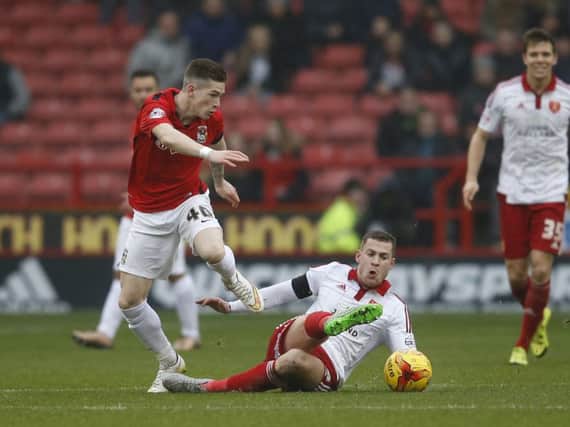 Ryan Kent in action against Sheffield United earlier this season 
Â©2015 Sport Image all rights reserved