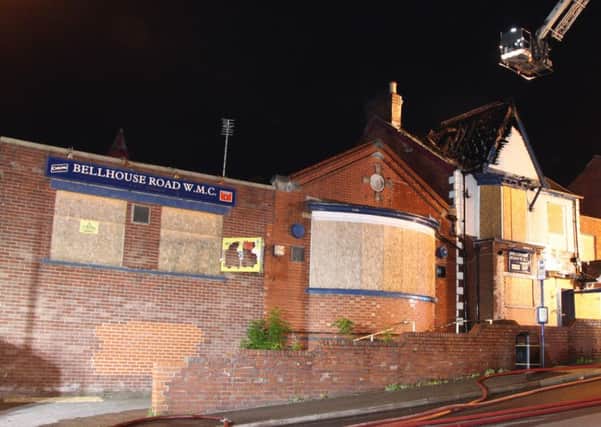 Fire at working men's club on Bellhouse Road, Sheffield