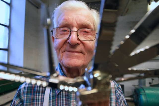 Stan Shaw is 90 this year but still works as a self-employed cutler, making highly sought-after knives in his workshop at Kelham Island (he has a four-year waiting list and his blades are worth hundreds of pounds).