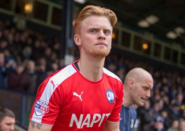 Southend United vs Chesterfield - Liam O'Neil - Pic By James Williamson