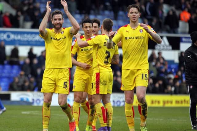 Kirk Broadfoot and co applaud the Millers fans