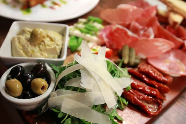 Food review at Kia's Pastaria on Abbeydale Road in Sheffield. Antipasti.