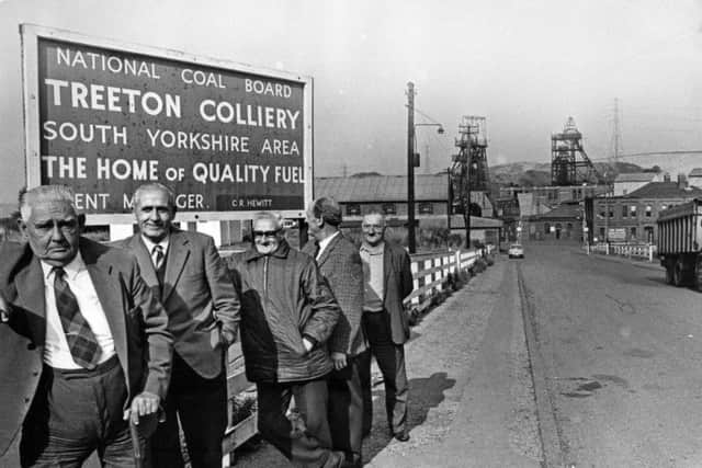 Outside Treeton colliery in September 1972