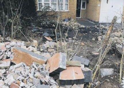 The scene in Poppyfields Way, Branton following the fatal crash which occurred on August 25 last year.
