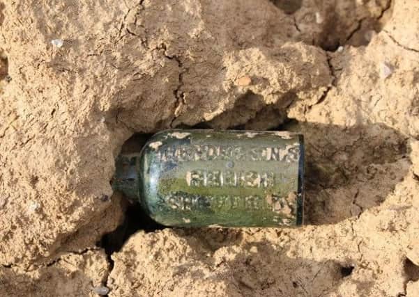 A Henderson's Relish bottle found at the site of the Battle of the Somme by Tim Thurlow.